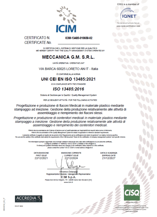 UNI EN ISO 13485:2016